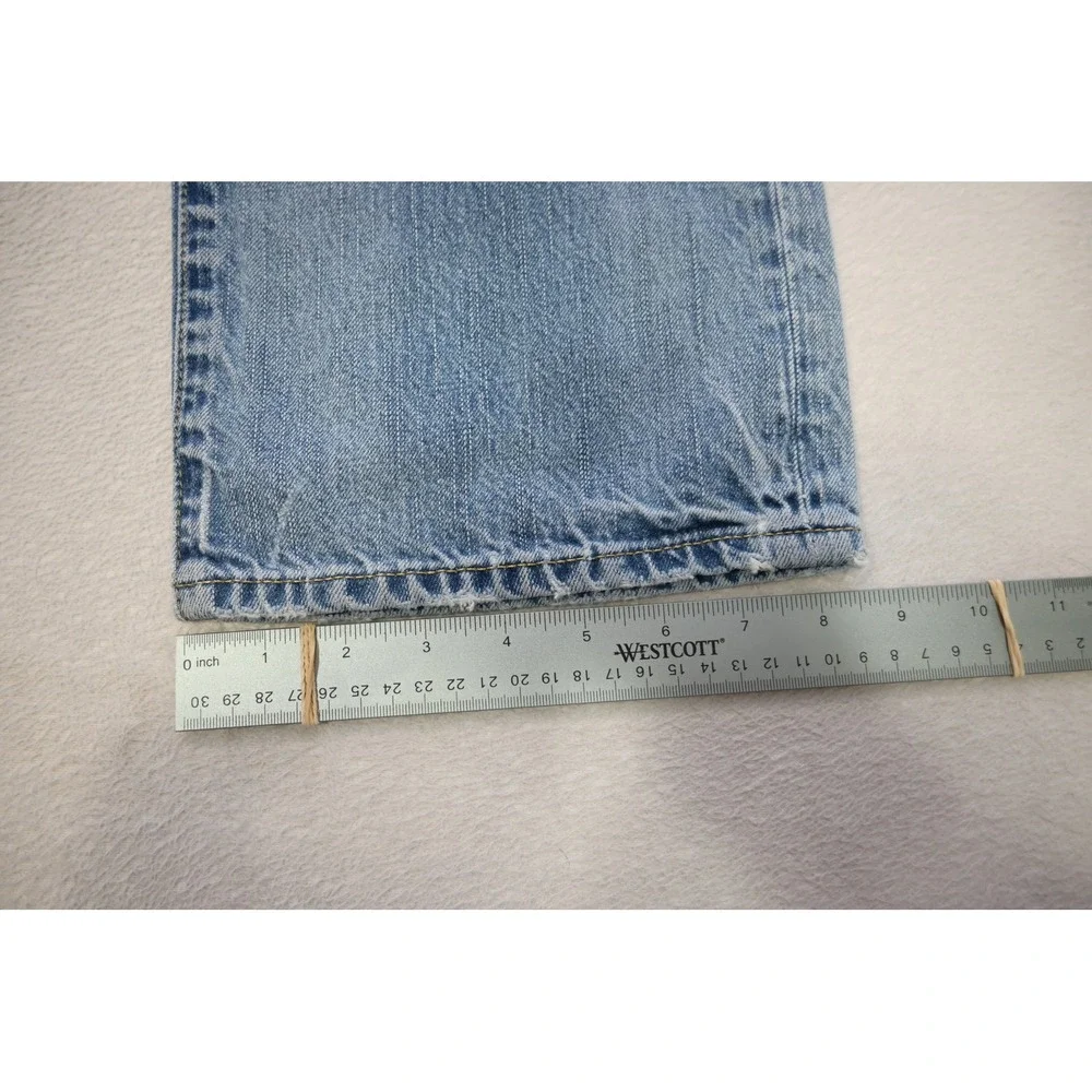 American Eagle Bootcut Jeans Mens‎ 32x30 Light Wash Good Destructed Low Rise